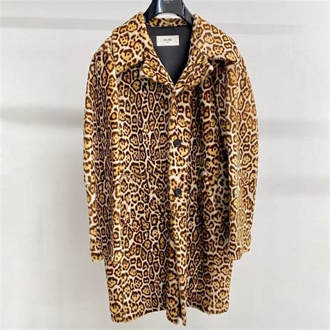 celine leopard coat